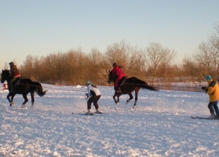  Esquí y equitación en la nieve 